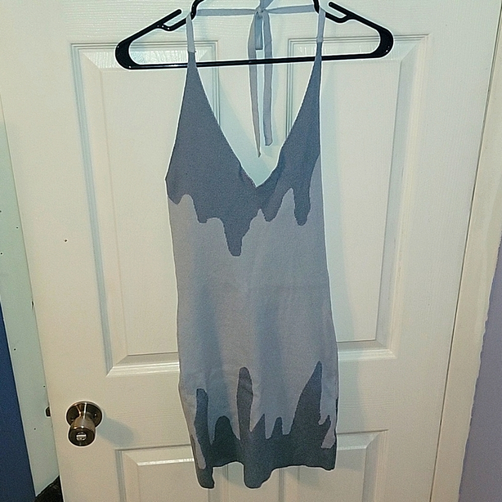 Halter mini dress